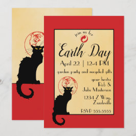 Chat Noir Earth Day Kaart