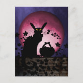 Chat Noir Easter Feestdagenkaart (Voorkant)