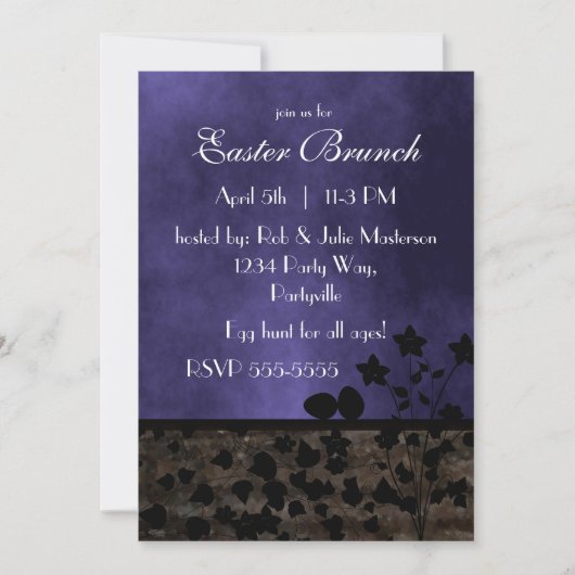 Chat Noir Easter Kaart (Voorkant)