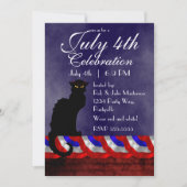 Chat Noir en 4 juli Kaart (Voorkant)