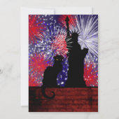 Chat Noir en 4 juli Kaart (Achterkant)