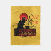 Chat Noir et Café Noir Fleece Deken (Voorkant)