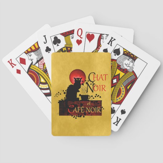 Chat Noir et Café Noir Speelkaarten (Achterkant)
