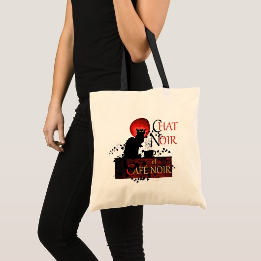Chat Noir et Café Noir Tote Bag (Voorkant (product))