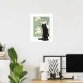 Chat Noir et Fluer de Pommier Poster (Thuiskantoor)