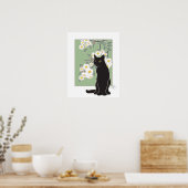 Chat Noir et Fluer de Pommier Poster (Keuken)