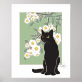 Chat Noir et Fluer de Pommier Poster (Voorkant)