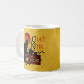 Chat Noir et Thé Noir, Black Cat Black Tea Koffiemok (Voorkant links)