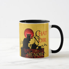 Chat Noir et Thé Noir, Black Cat Black Tea Mok
