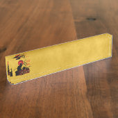 Chat Noir et Thé Noir, Black Cat Black Tea Naambordje (Zijkant)