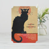 Chat Noir  Franse uitnodiging tot weddenschap (Staand voorkant)