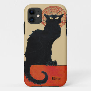 Chat Noir Franse zwarte kat Case-Mate iPhone Case