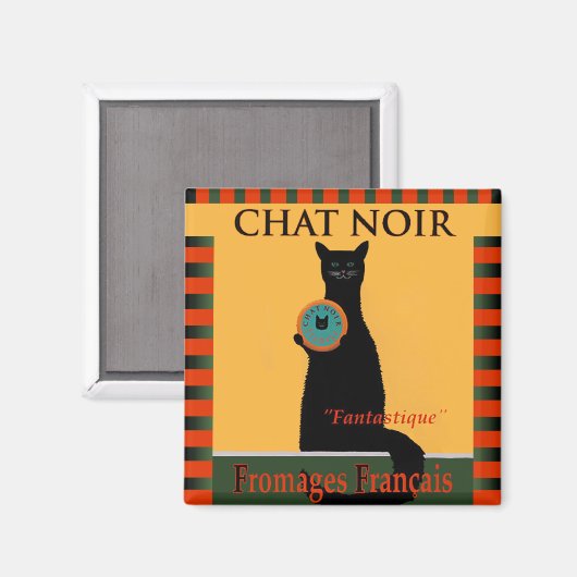 Chat Noir Fromages Français Magneet (Voorkant / Achterkant)