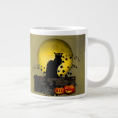 Chat Noir Halloween Grote Koffiekop (Rechts)