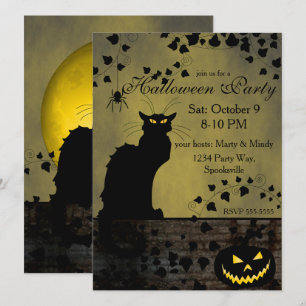Chat Noir Halloween Kaart