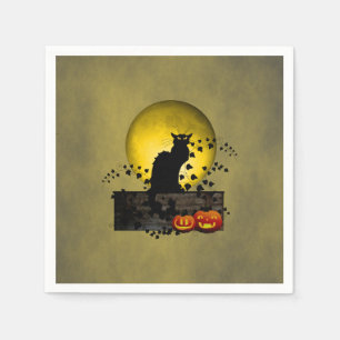 Chat Noir Halloween Servet
