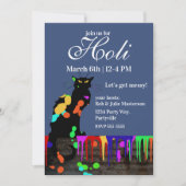 Chat Noir Holi Hai Kaart (Voorkant)