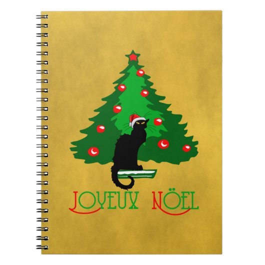 Chat Noir Joyeux Noel Notitieboek (Voorkant)