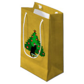 Chat Noir Kerstmis Klein Cadeauzakje (Voorkant Gekanteld)