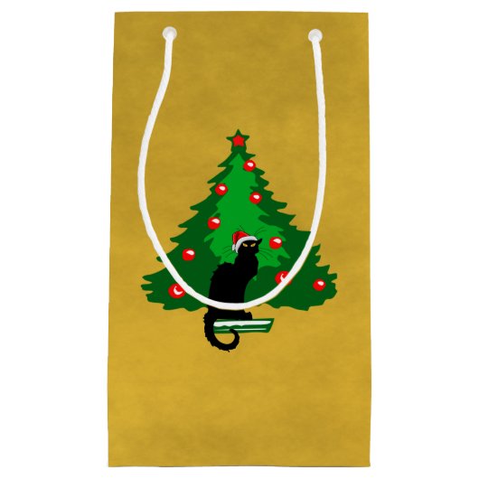 Chat Noir Kerstmis Klein Cadeauzakje (Voorkant)