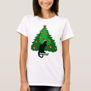 Chat Noir Kerstmis T-shirt