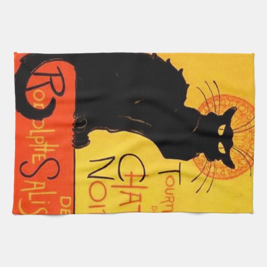 Chat Noir Kitchen Towel Theedoek (Horizontaal)