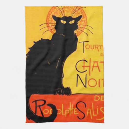 Chat Noir Kitchen Towel Theedoek (Verticaal)