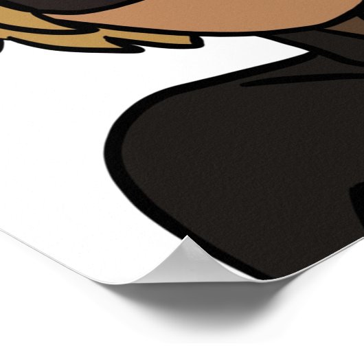 Chat Noir-kleur Poster (Hoek)