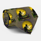 Chat Noir Mardi Gras Stropdas (Opgerold)