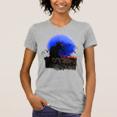 Chat Noir met Single Red Rose T-shirt (Voorkant)