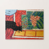 Chat Noir op Floor Legpuzzel (Horizontaal)