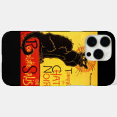 Chat Noir Retro Belle Epoque Cat Case-Mate iPhone Case (Achterkant (horizontaal))