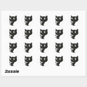 Chat Noir Ronde Sticker (Vel)