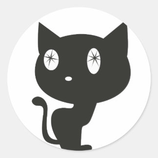 Chat Noir Ronde Sticker