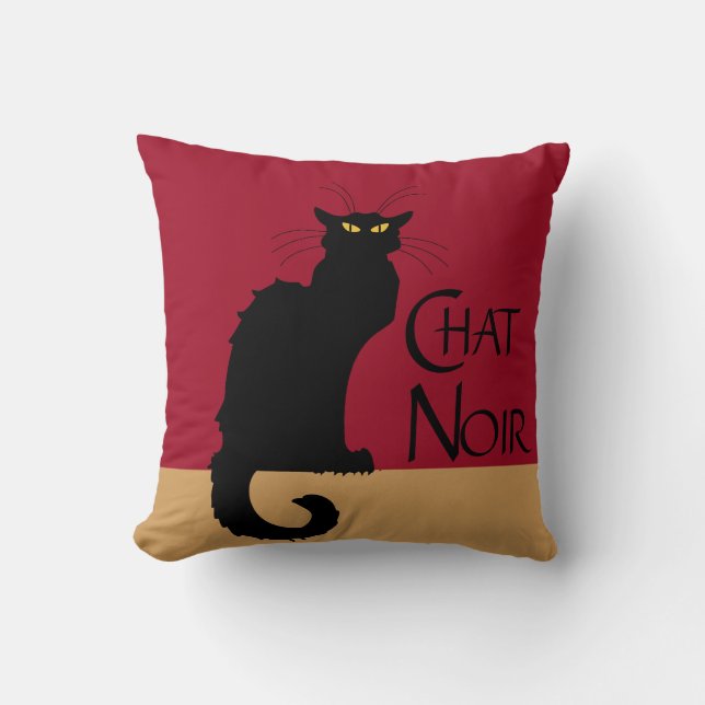 Chat Noir  Sierkussen (Voorkant)