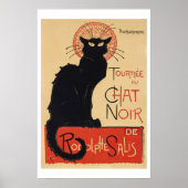  "Chat Noir" | Steinlen Art Nouveau Poster (Voorkant)