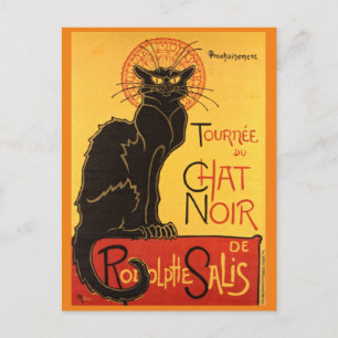 Chat Noir Steinlen Belle Epoque  Art Briefkaart