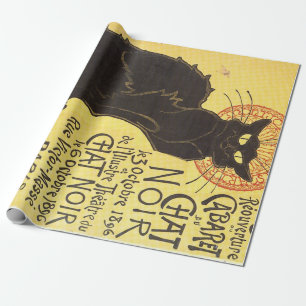 Chat Noir Steinlen Belle Epoque  Art Cadeaupapier