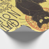 Chat Noir Steinlen Belle Epoque  Art Cadeaupapier (Hoek)