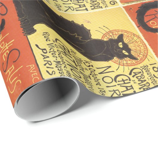 Chat Noir Steinlen Belle Epoque  Art Cadeaupapier (Rol Hoek)