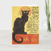 Chat Noir Steinlen Belle Epoque  Art Kaart (Voorkant)