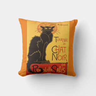 Chat Noir Steinlen Belle Epoque  Art Kussen
