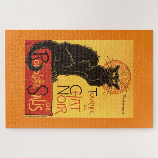 Chat Noir Steinlen Belle Epoque  Art Legpuzzel (Horizontaal)