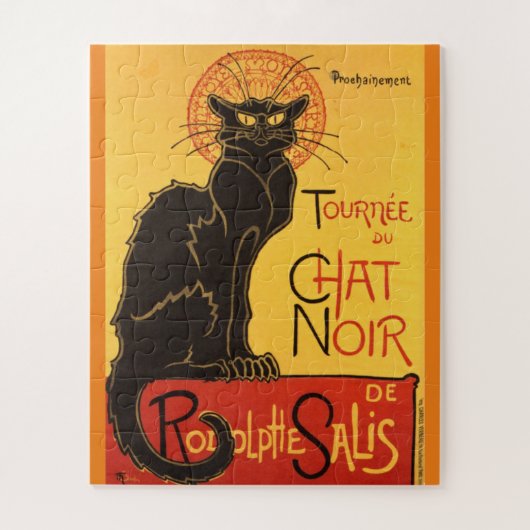 Chat Noir Steinlen Belle Epoque  Art Legpuzzel (Verticaal)