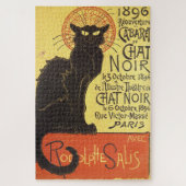Chat Noir Steinlen Belle Epoque Art Legpuzzel (Verticaal)