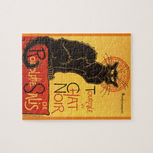 Chat Noir Steinlen Belle Epoque  Art Legpuzzel (Horizontaal)