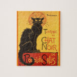 Chat Noir Steinlen Belle Epoque Art Legpuzzel<br><div class="desc">De Franse illustrator Théophile Alexandre Steinlen's advertentieschema</div>