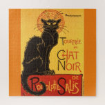 Chat Noir Steinlen Belle Epoque Art Legpuzzel<br><div class="desc">De Franse illustrator Théophile Alexandre Steinlen's advertentieschema</div>