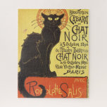 Chat Noir Steinlen Belle Epoque Art Legpuzzel<br><div class="desc">De Franse illustrator Théophile Alexandre Steinlen's advertentieschema</div>