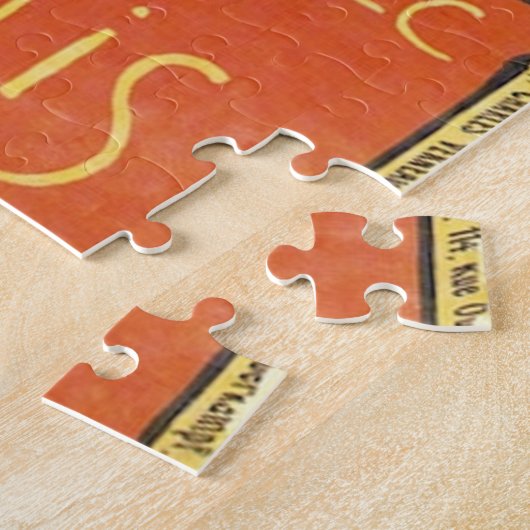 Chat Noir Steinlen Belle Epoque  Art Legpuzzel (Zijkant)